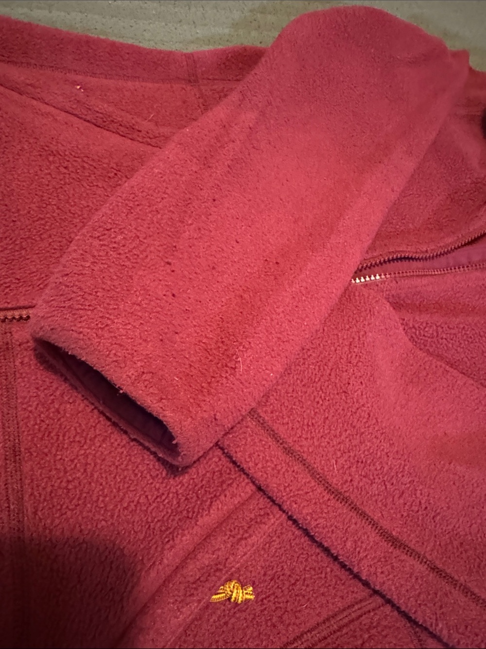 L.L. Bean womens Raspberry ZipFleece Jacket - Picture 3 of 9